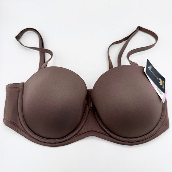 Wacoal Convertible Underwire Bra 854119 Mocha Brown 34D NWT $60 Retail - Picture 2 of 8